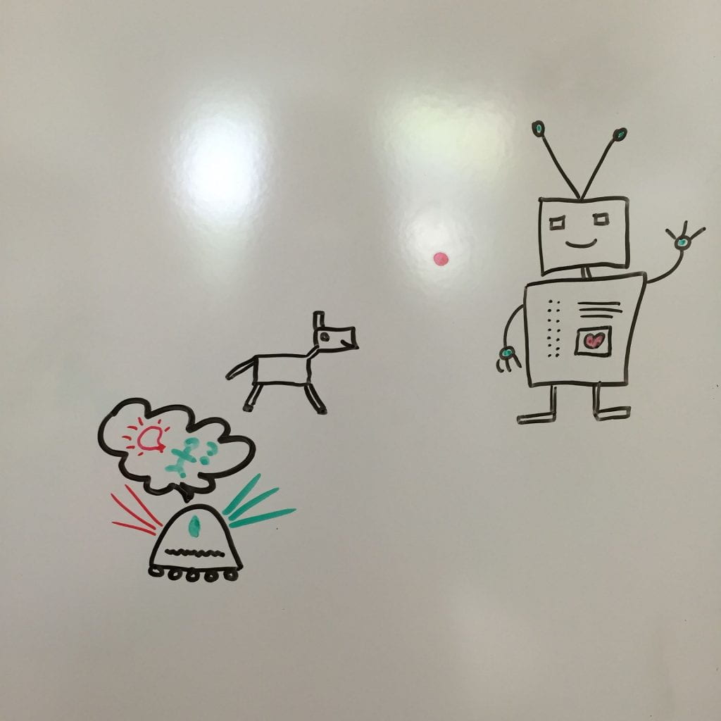 Whiteboard robots